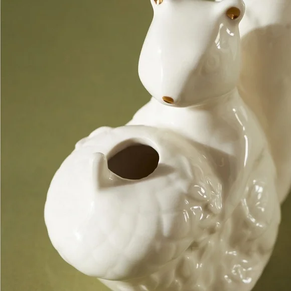COPY - COPY - NWT. NIB Anthropologie Winter White Creature Bud Vase. Squirrel. … - Picture 3 of 7